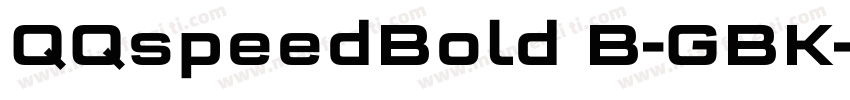 QQspeedBold B-GBK字体转换